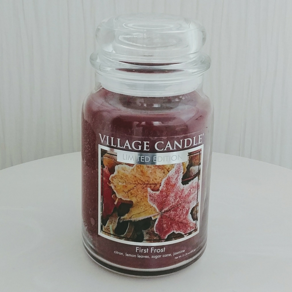 Village Candle Jar First Frost Limited Edition